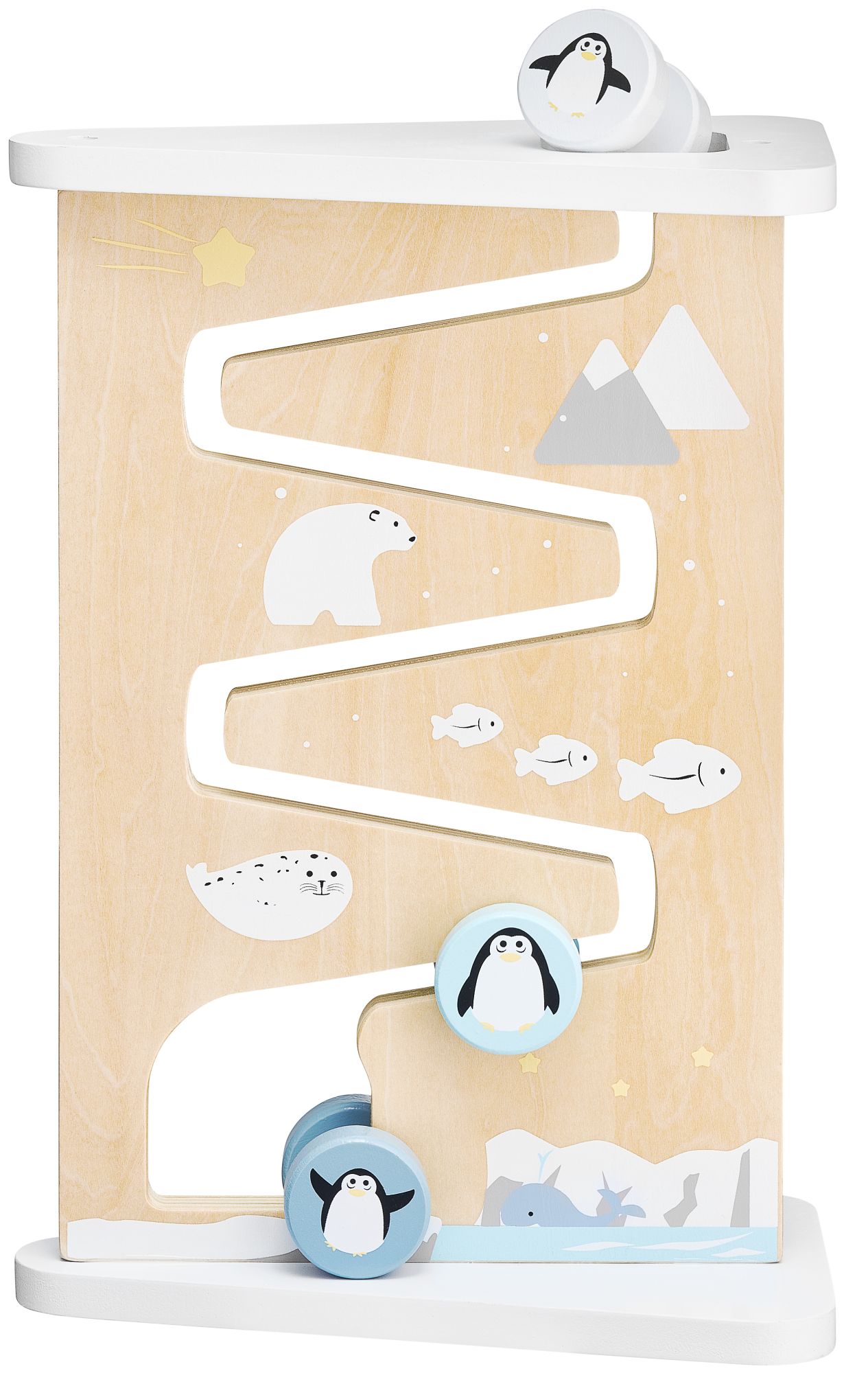 Medinė dvipusė sensorinė manipuliavimo lenta