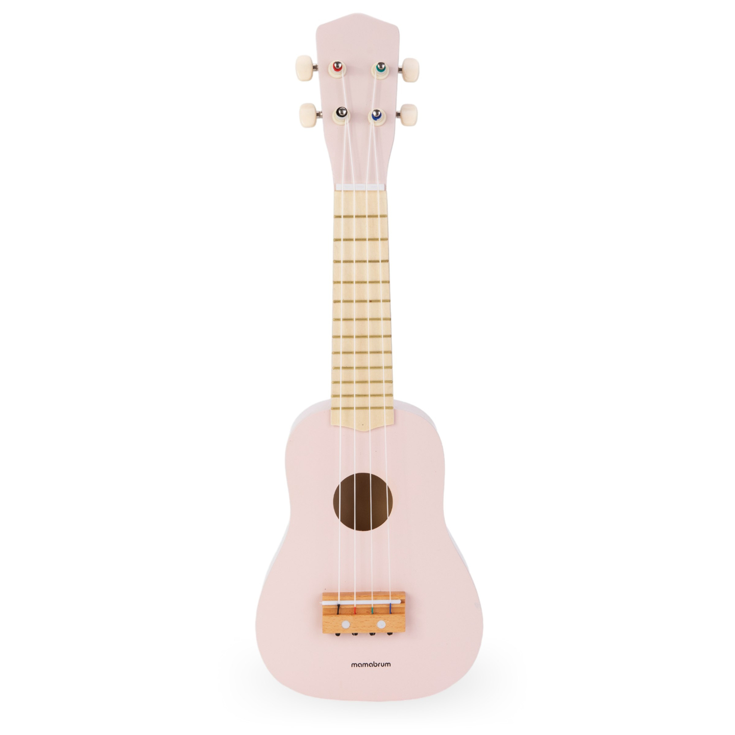 Medinė gitara vaikams - ukulelė - rožinės spalvos
