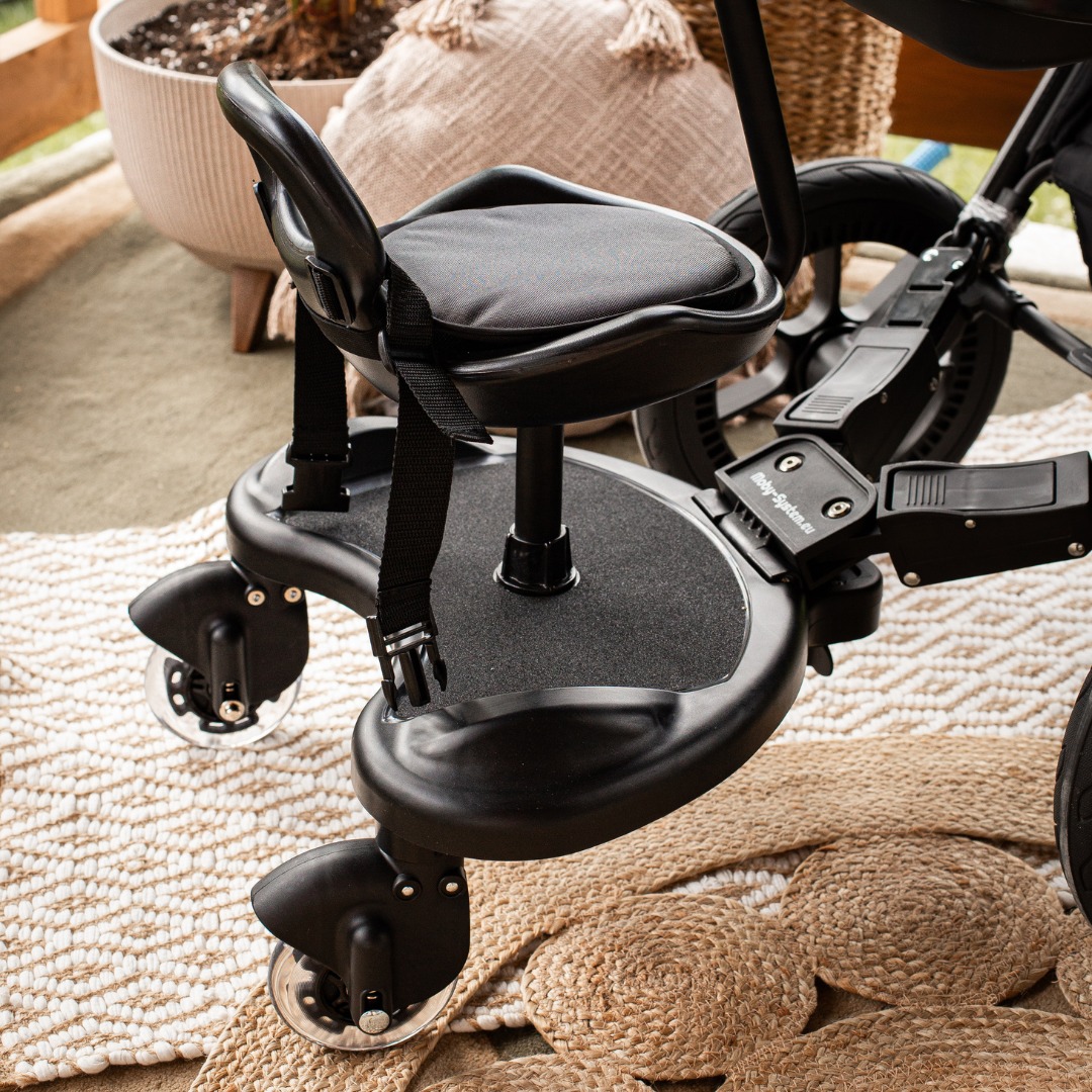 MR BUGGY neįgaliųjų vežimėlio pailginimas su sėdyne - LED ratai