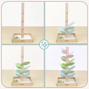 Medinis kulodromas - garso medis su kamuoliais