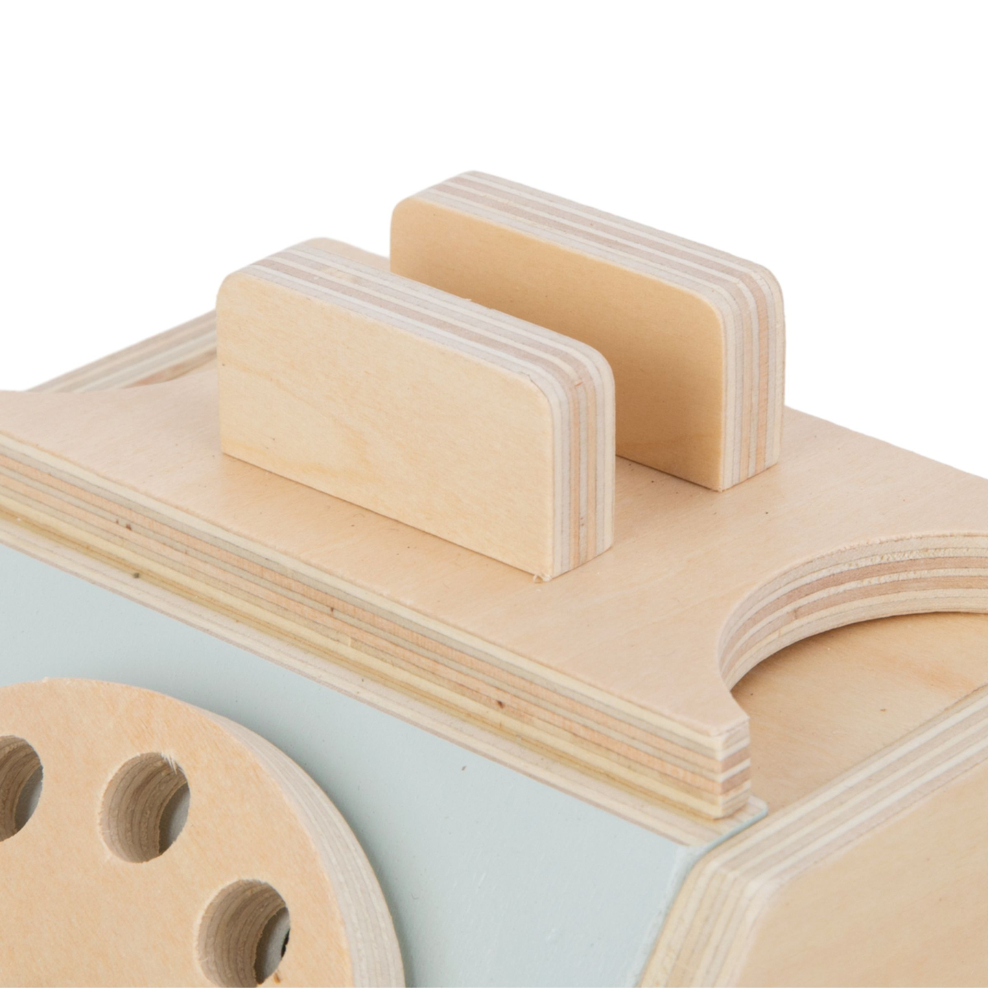 Retro medinis telefonas - mėtų spalvos