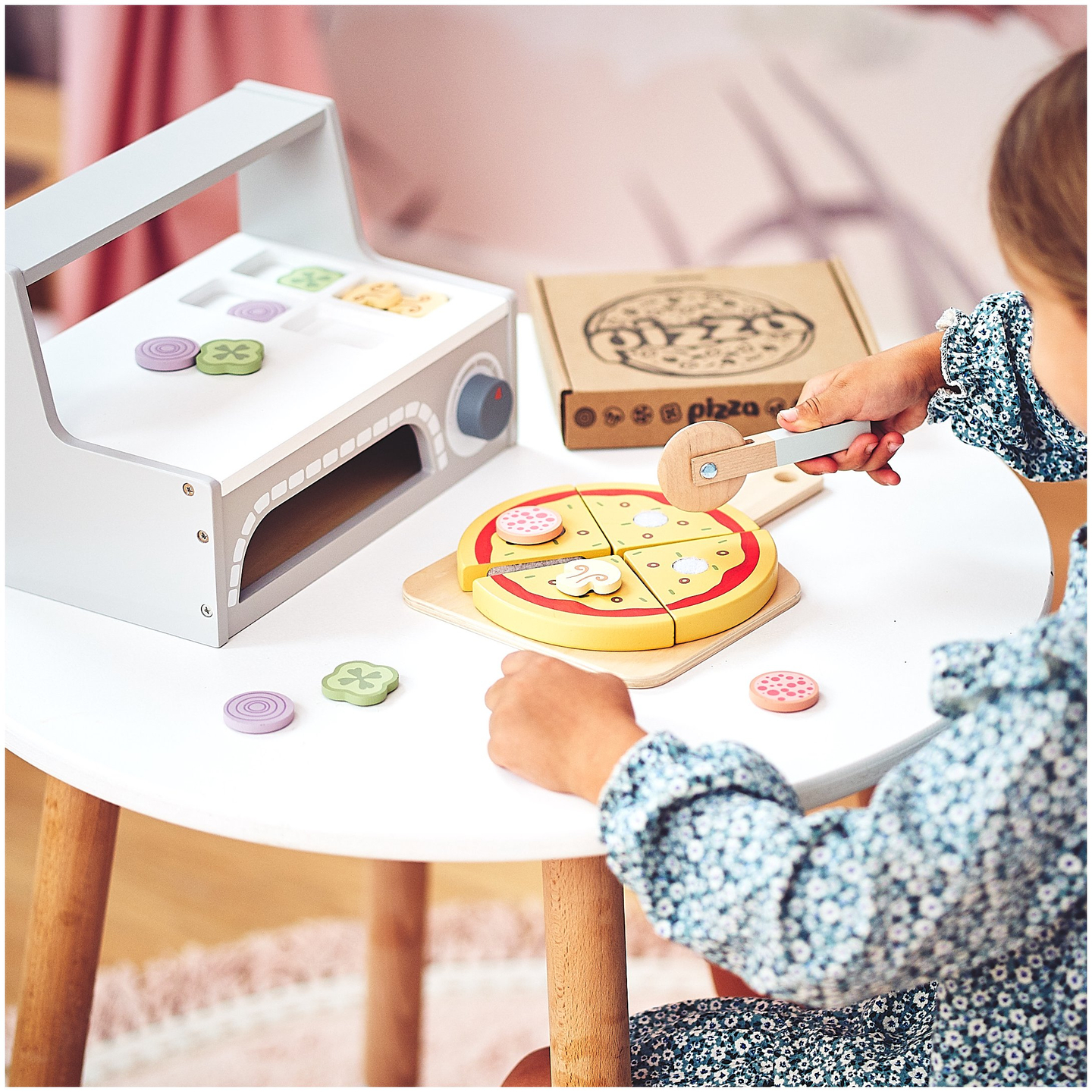 Medinis picų kepimo rinkinys