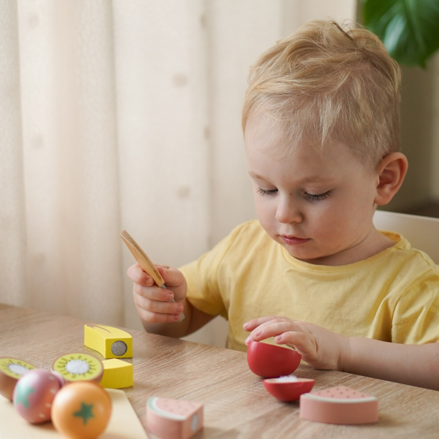 Medinių vaisių pjaustymo rinkinys