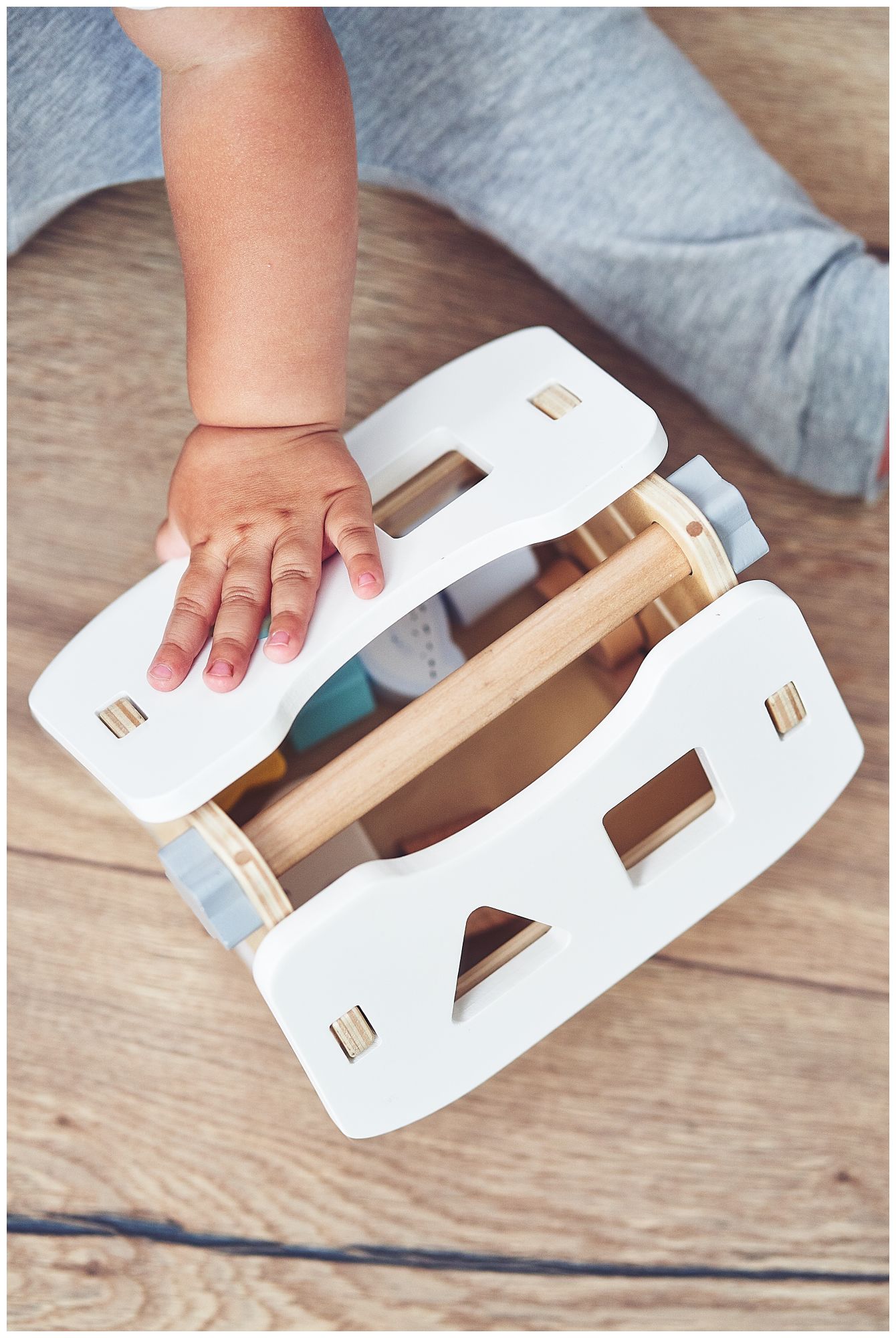 Sorteris - mokomasis medinis namelis su kaladėlėmis