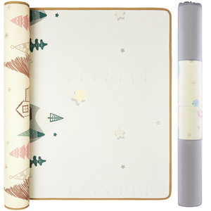 Dvipusis putų kilimėlis XXL - ritinėlis 1 CM (miškas ir kalnai)