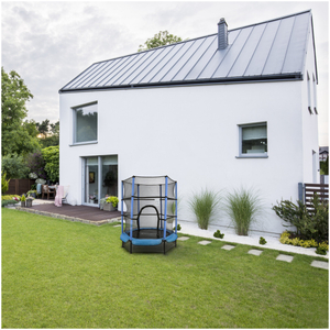 Namų batutas 140 cm su apsauginiu tinklu - 3-6 metų vaikams