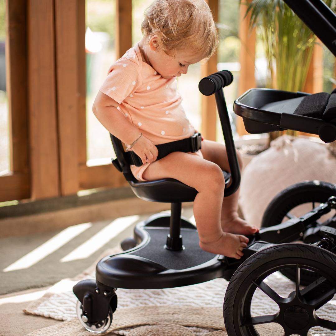 MR BUGGY neįgaliųjų vežimėlio pailginimas su sėdyne - LED ratai