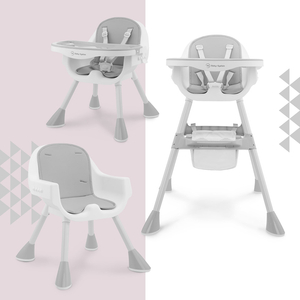 "Moby-System Magnolia" reguliuojama aukštakulnė kėdutė "2-in-1" - pilka