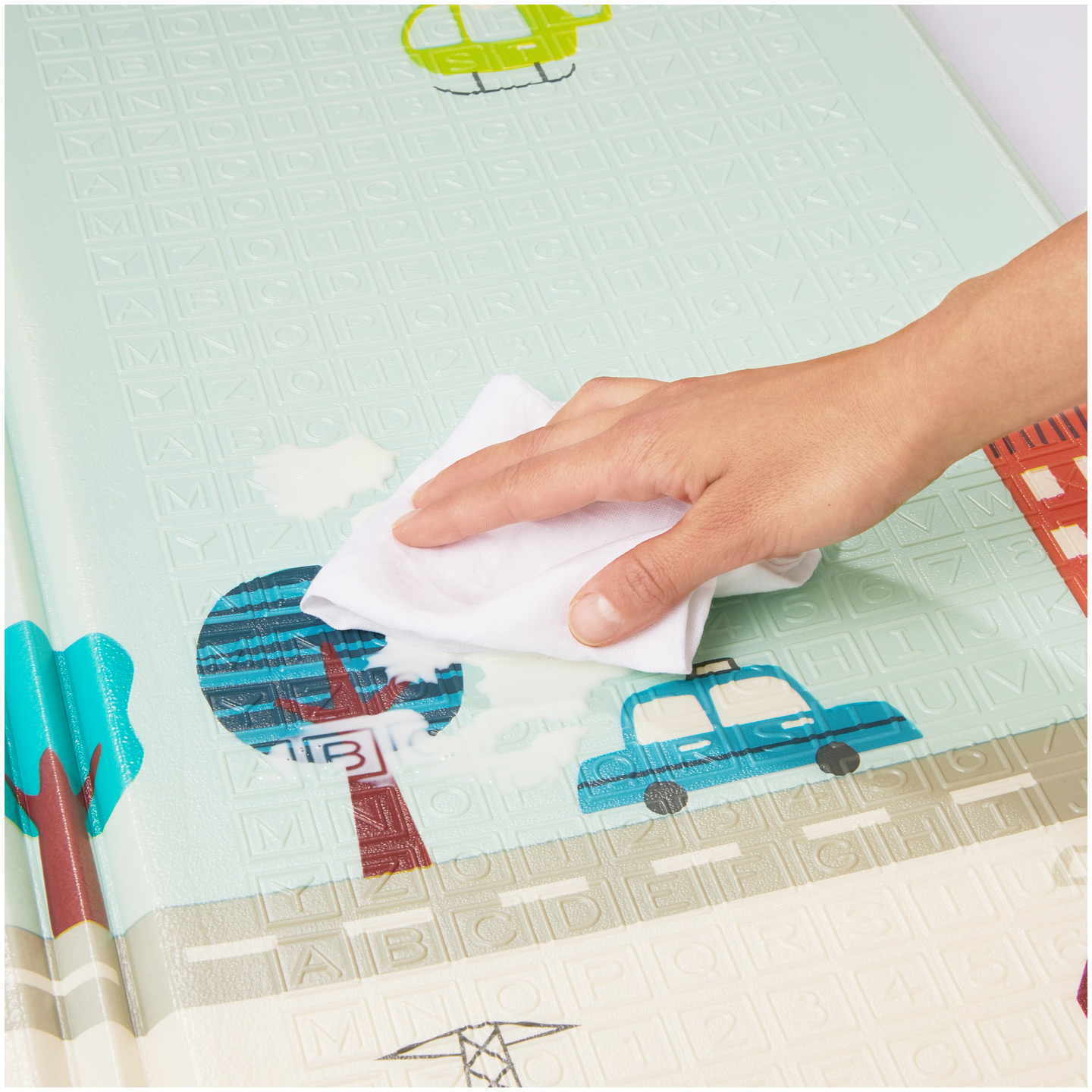 Dvipusis putų kilimėlis XXL - sulankstomas 1 CM (kalnų ir kelių)