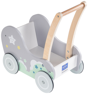 Medinis vežimėlis vaikštynė