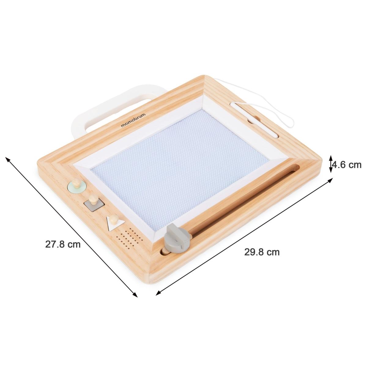 Medinė iškarpų knygelė su antspaudais - piešimo lenta