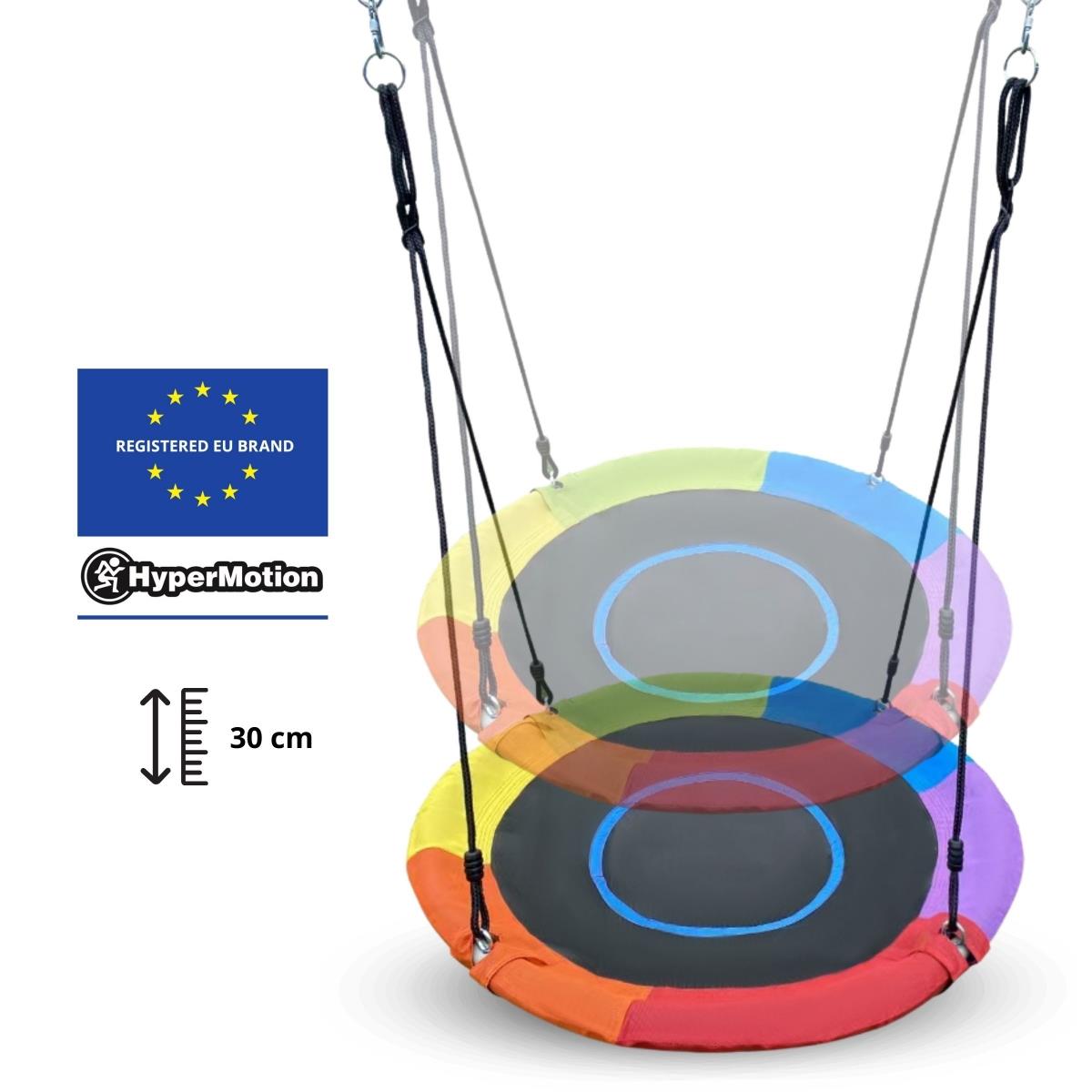 XL sodo žaidimų aikštelė vaikams su gandralizdžio sūpynės, kopėčiomis ir laipiojimo tinklu