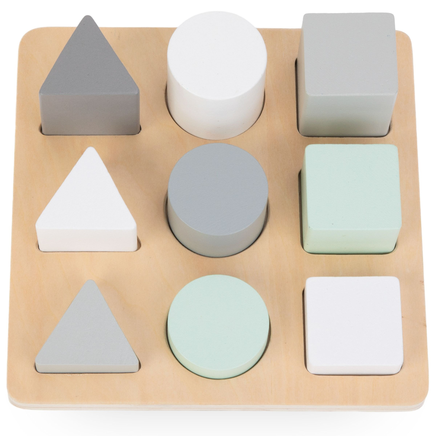 Medinė dėlionė - Sorteris - Trys figūrėlės