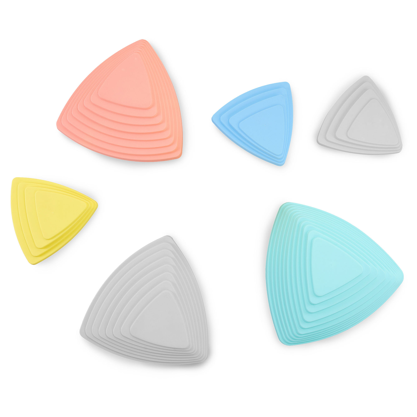 Spalvingi balansavimo akmenys - 6 vienetai