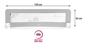 Lovos apsauginė užtvara - lovos turėklas - pilka