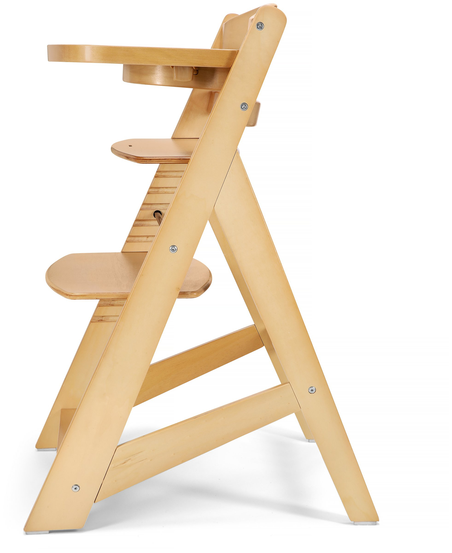 Medinė maitinimo kėdutė "Moby-System WOODY" - natūralaus medžio spalvos