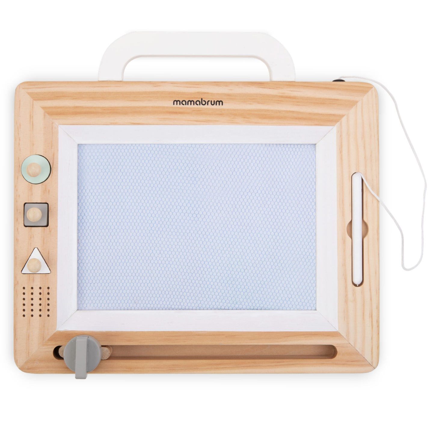 Medinis plunksnakotis su antspaudais - piešimo lenta