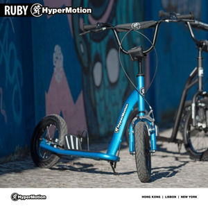 "HyperMotion RUBY 12" paspirtukas (30 cm pripučiami ratai) - mėlynas