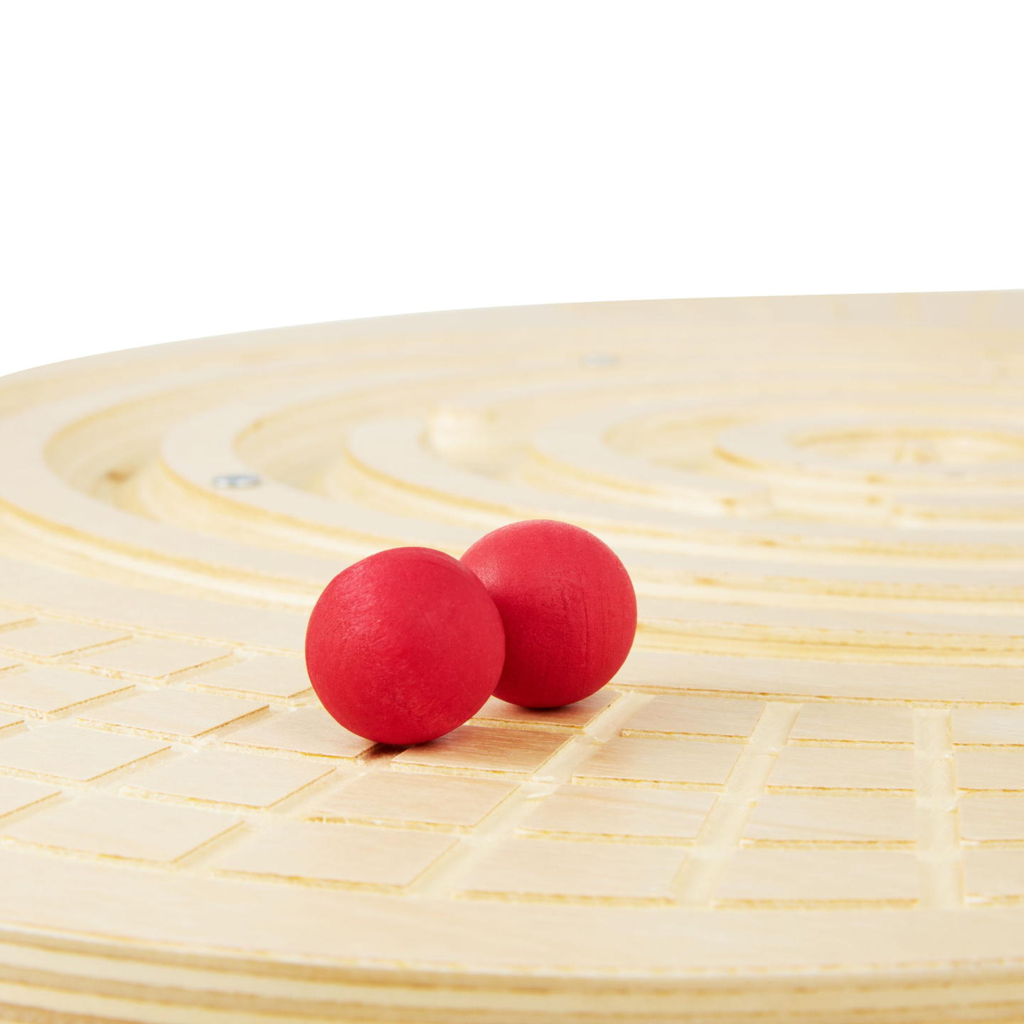 Medinė pusiausvyros lenta su labirintu ir kamuoliukais - balansavimo lenta