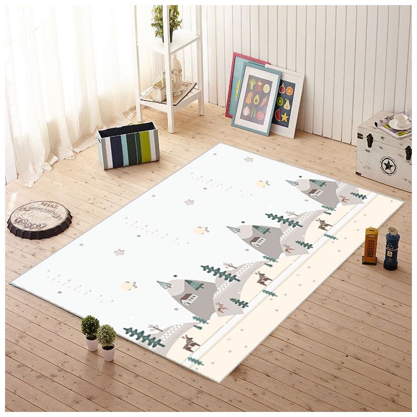 Dvipusis putų kilimėlis XXL - ritinėlis 1 CM (miškas ir kalnai)