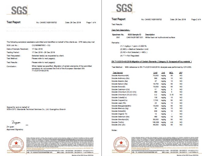 Dvipusis putplasčio kilimėlis XXL - sulankstomas 1 CM (miškas su meškiuku ir žirgais)