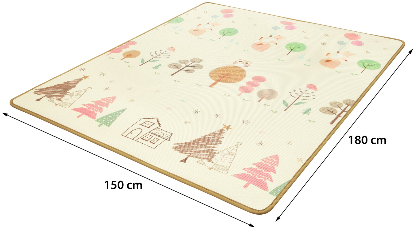 Dvipusis putų kilimėlis XXL - ritinėlis 1 CM (miškas ir kalnai)