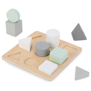 Medinė dėlionė - Sorteris - Trys figūrėlės