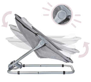 Šezlongas + plūduriavimo sėdynė + vaikiška lovytė 3 viename - Moby-System MILA