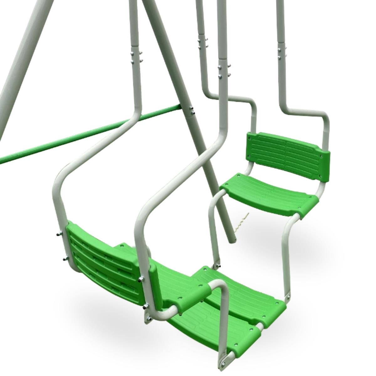 6 asmenų sūpynių komplektas vaikams - sodo žaidimų aikštelė