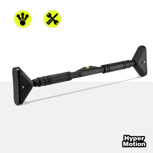 „HyperMotion“ reguliuojamo aukščio prisitraukimų skersinis 70–100 cm, 200 kg, juodas