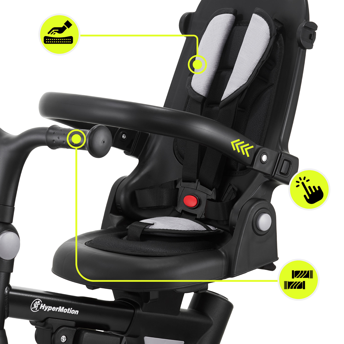 8in1 daugiafunkcinis triratis TOBI FOREST - pilkas