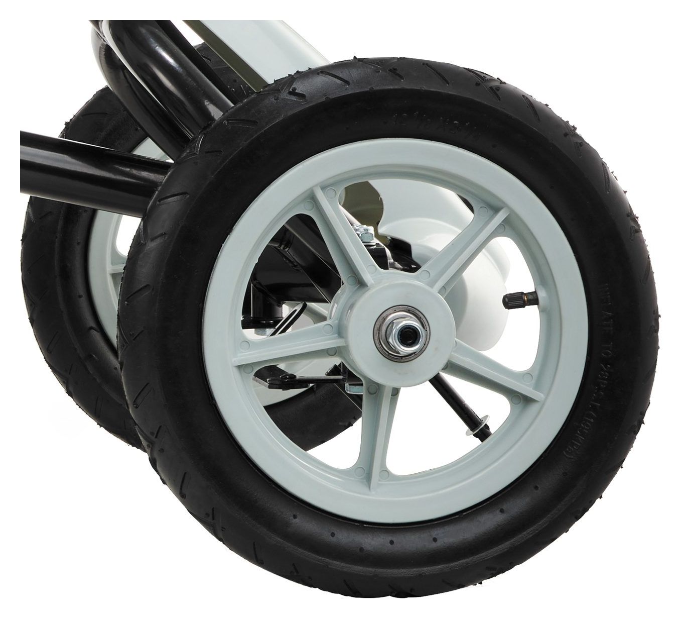 EVOQUE pedalinis kartingas 5-8 metų vaikams - pilkas