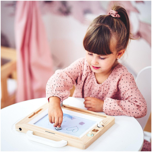 Medinė iškarpų knygelė su antspaudais - piešimo lenta