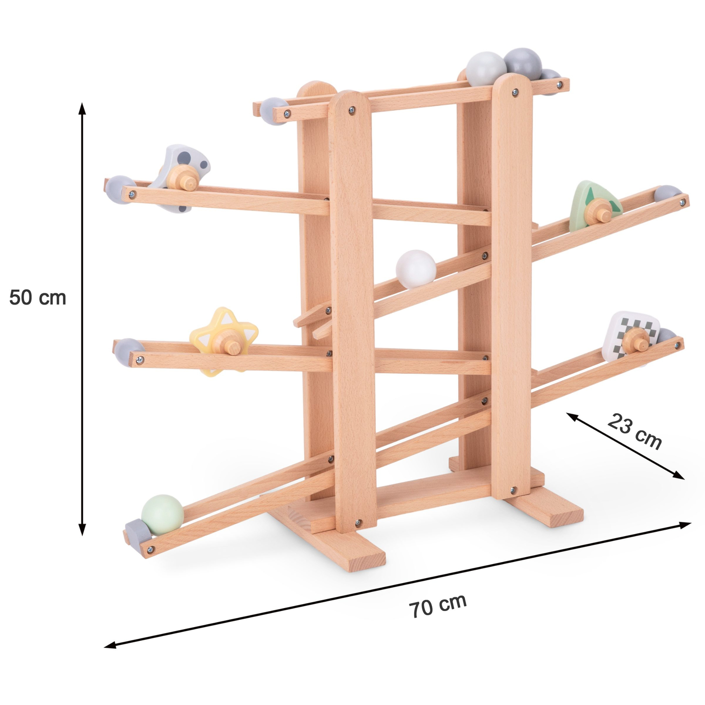 Didelis medinis akligatvis - čiuožykla su besisukančiais elementais