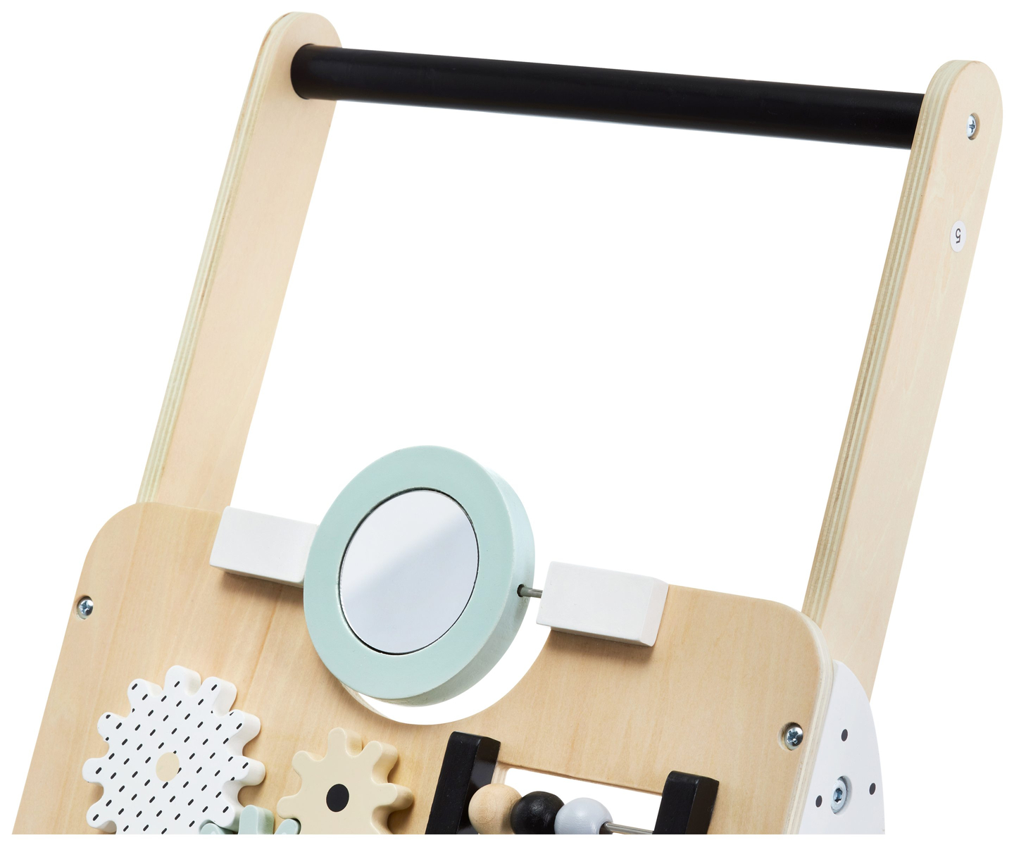 Medinė lavinamoji vaikštynė / vežimėlis - manipuliacinė lenta