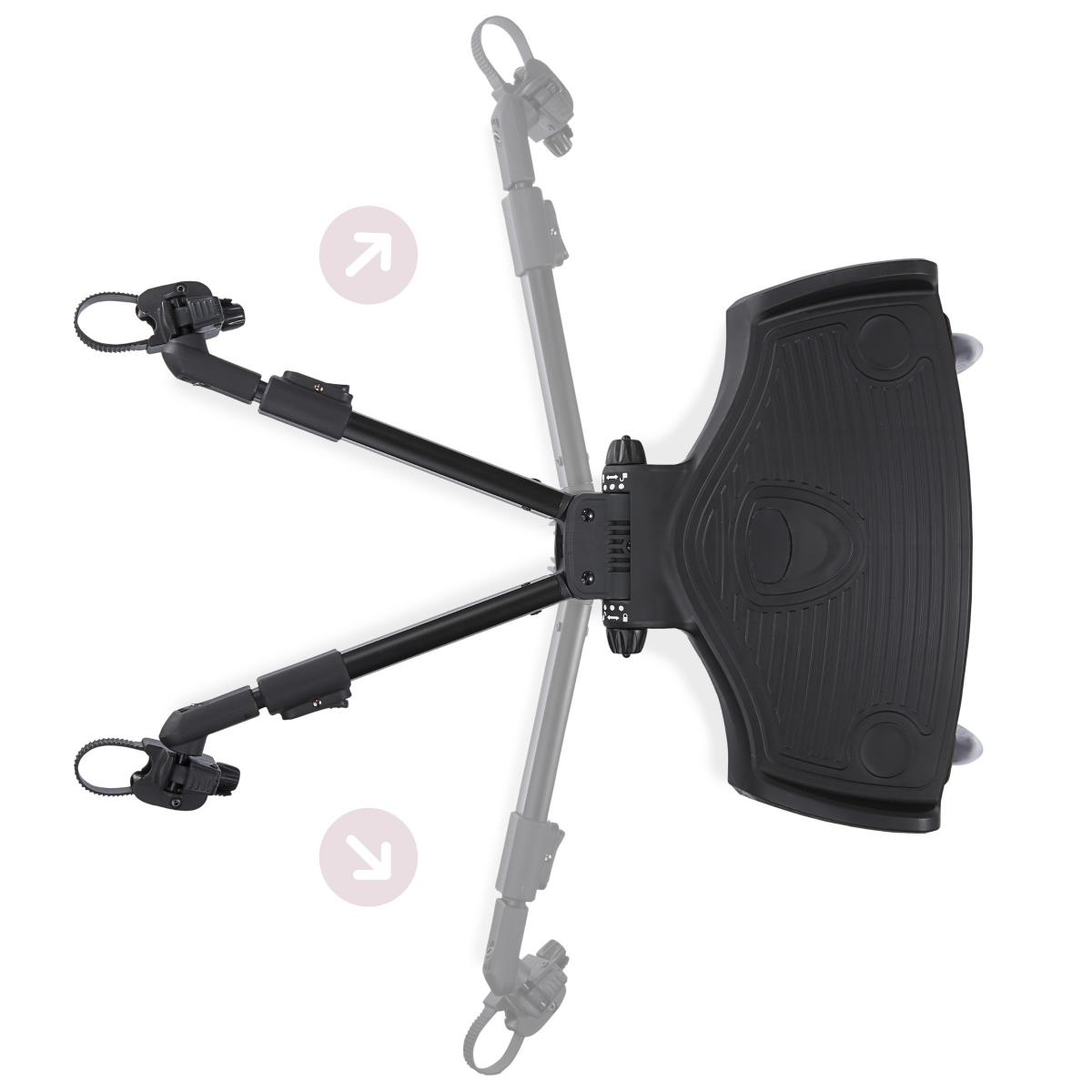 Vaikiško vežimėlio pratęsimas su reguliuojama sėdyne ir universalia tvirtinimo sistema - "Moby-System BUGGY2GO