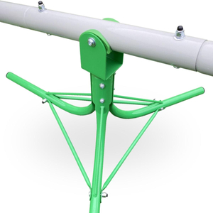 2 viename sūpynės sodo sūpynės, 2 asmenų pusiausvyros sija su 360 laipsnių karuselės funkcija