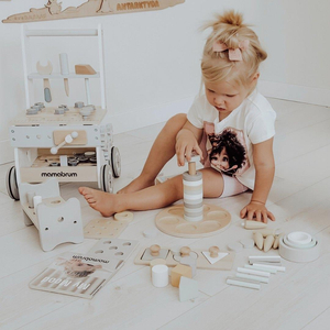 Montessori lavinamoji dėžutė mažiems vaikams - 6 žaislai