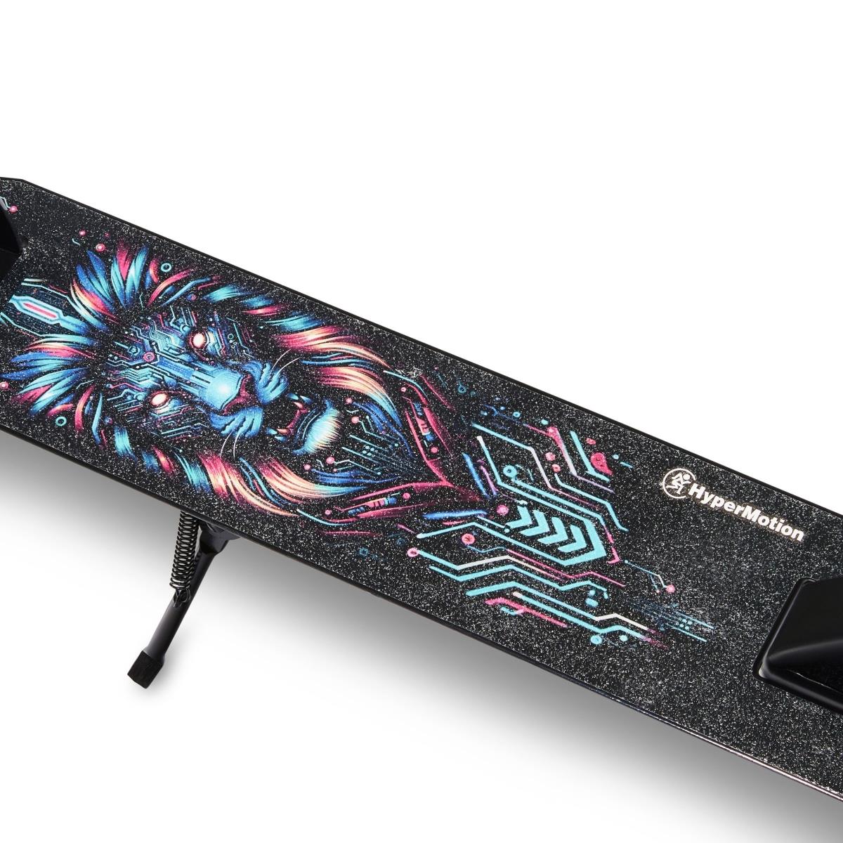 Dviejų ratų motoroleris jaunimui - su amortizatoriumi - Hypermotion CITY SWIFT Digital Lion - 100 kg