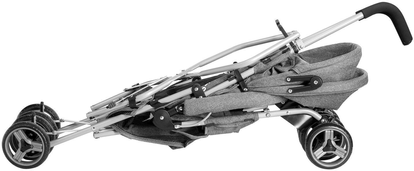 Lengvas vaikiškas vežimėlis, Moby-System Barton spalva: pilka