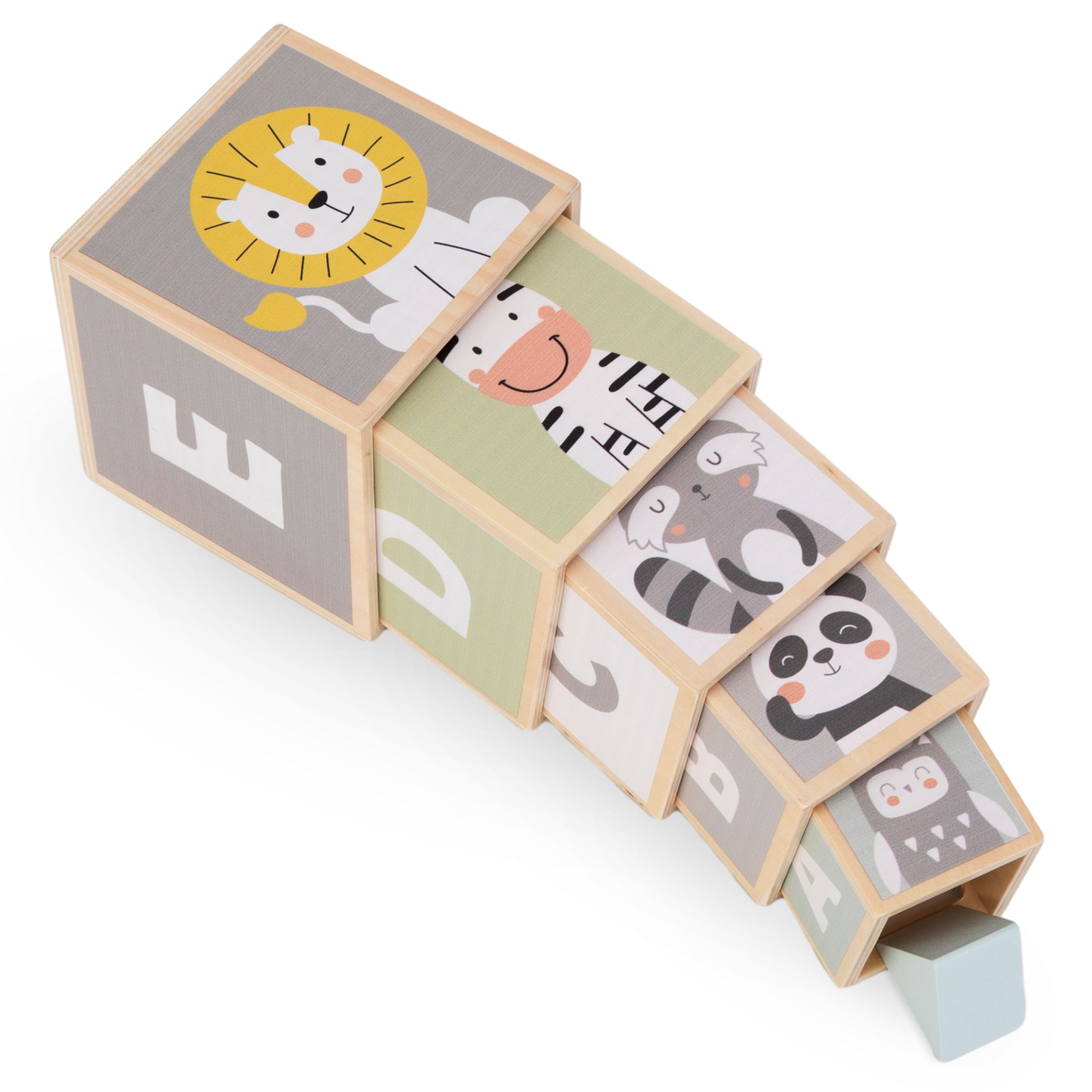 Medinis bokštas - formų rūšiuoklė skaičiai abėcėlė gyvūnai