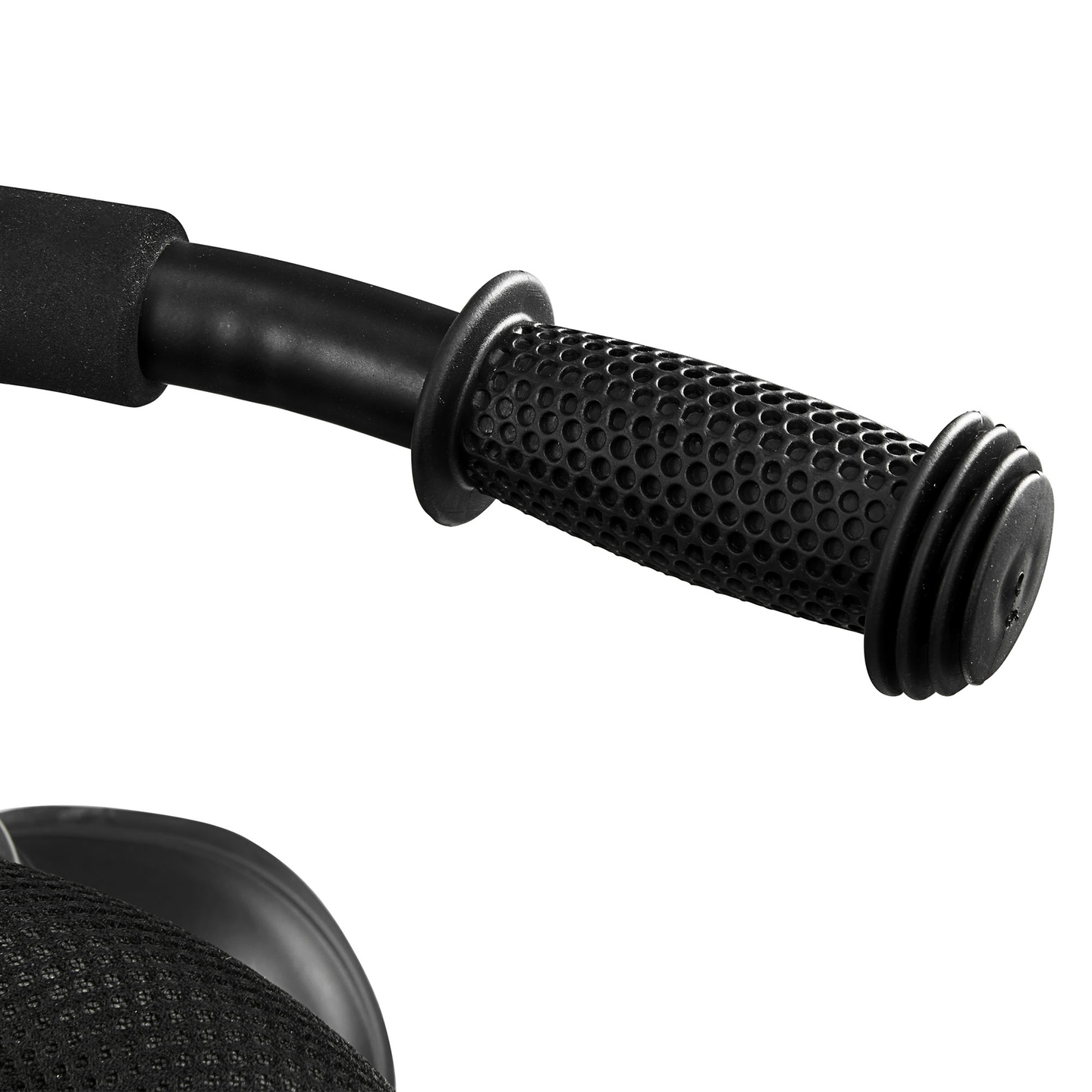 Triratukas 1-4 metų vaikams - TOBI FREY - pilka spalva - pasukamas - pompiniai ratai + stūmiklis