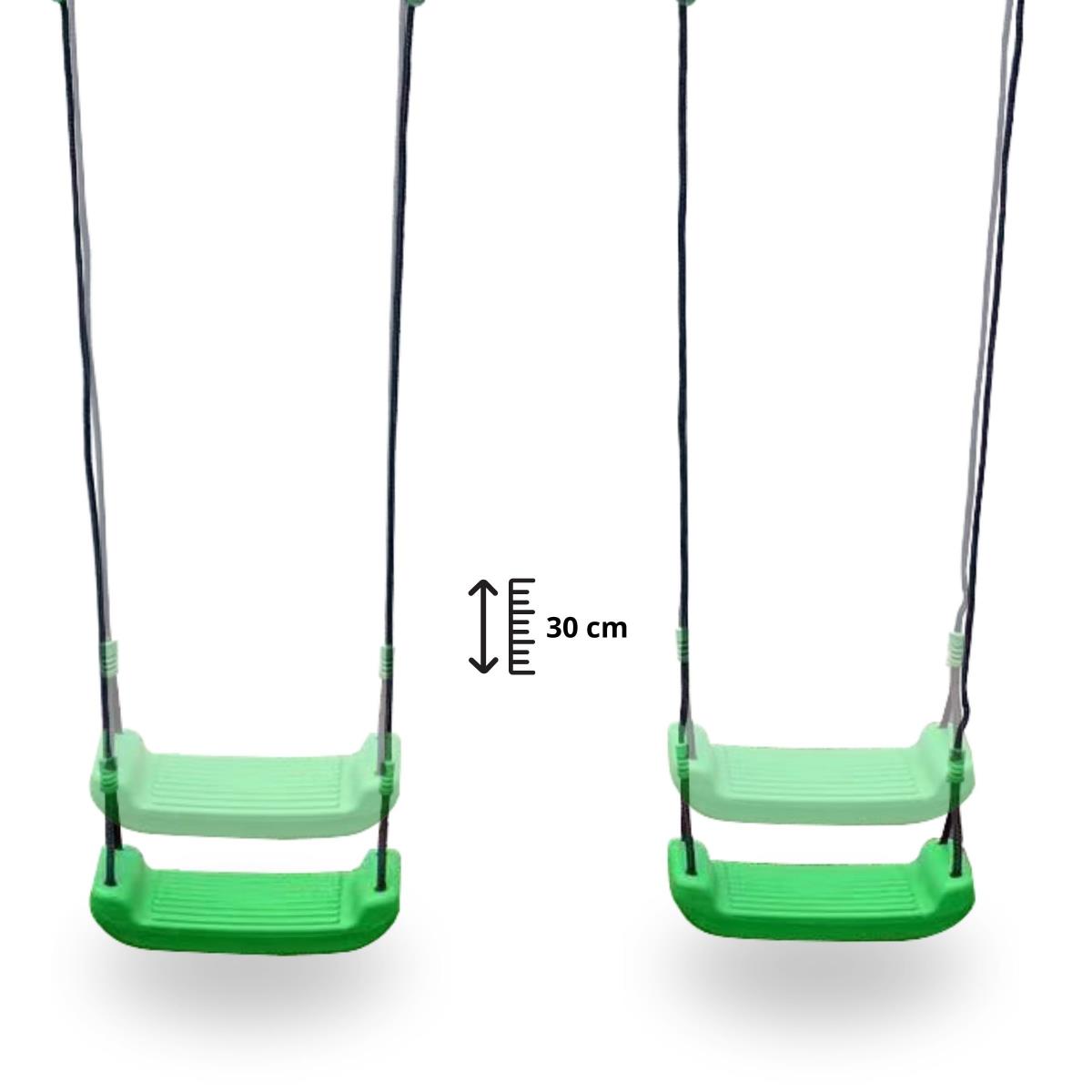 6 asmenų sūpynių komplektas vaikams - sodo žaidimų aikštelė