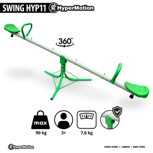 2 viename sūpynės sodo sūpynės, 2 asmenų pusiausvyros sija su 360 laipsnių karuselės funkcija