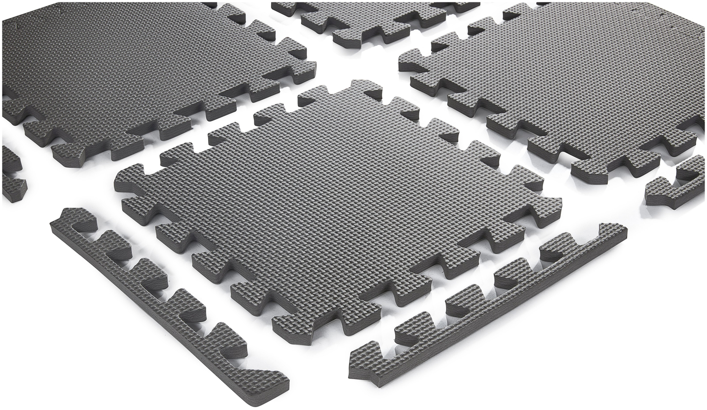 Putų dėlionė 12vnt. - mokomasis putų kilimėlis 120 x 90 x 1.2cm su apvadu - mėtų spalvos