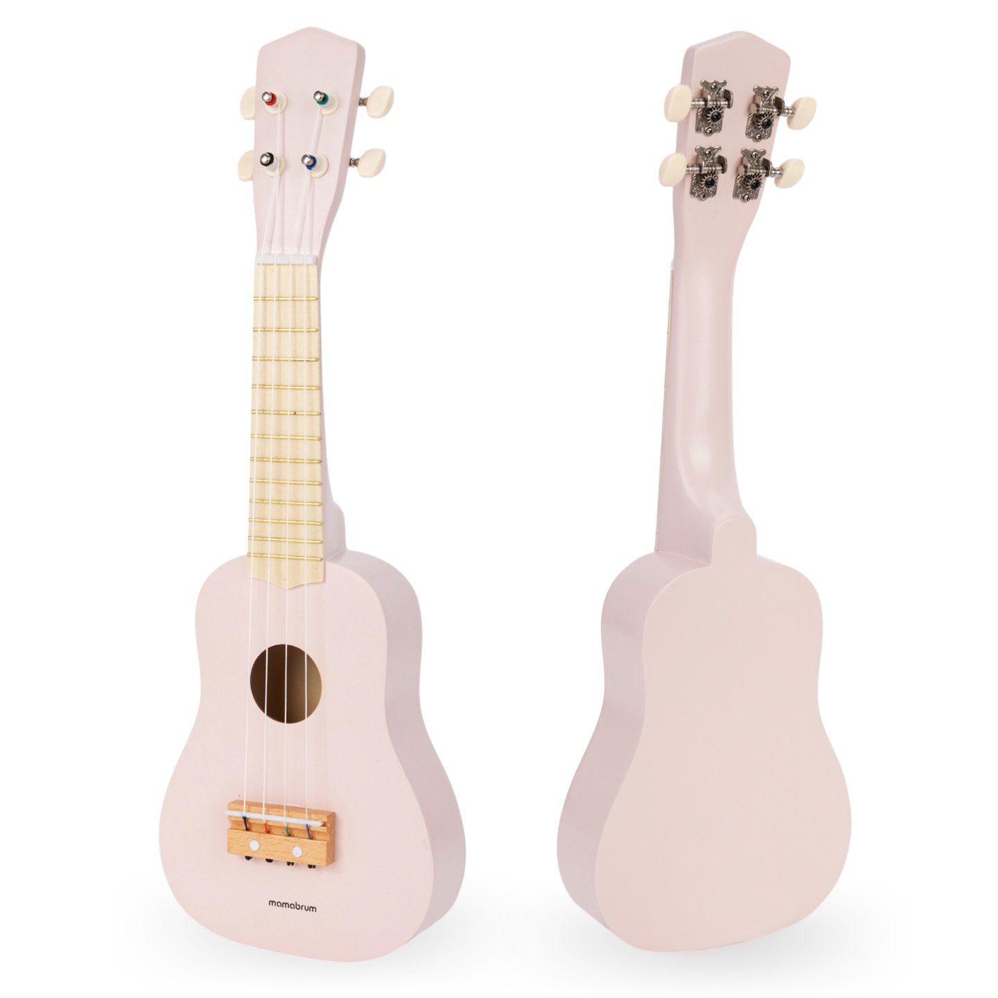 Medinė gitara vaikams - ukulelė - rožinės spalvos